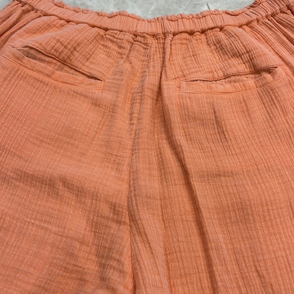 Wonderly | Cotton Gauze Joggers | Peach | Women’s Size Medium - Picture 12 of 14